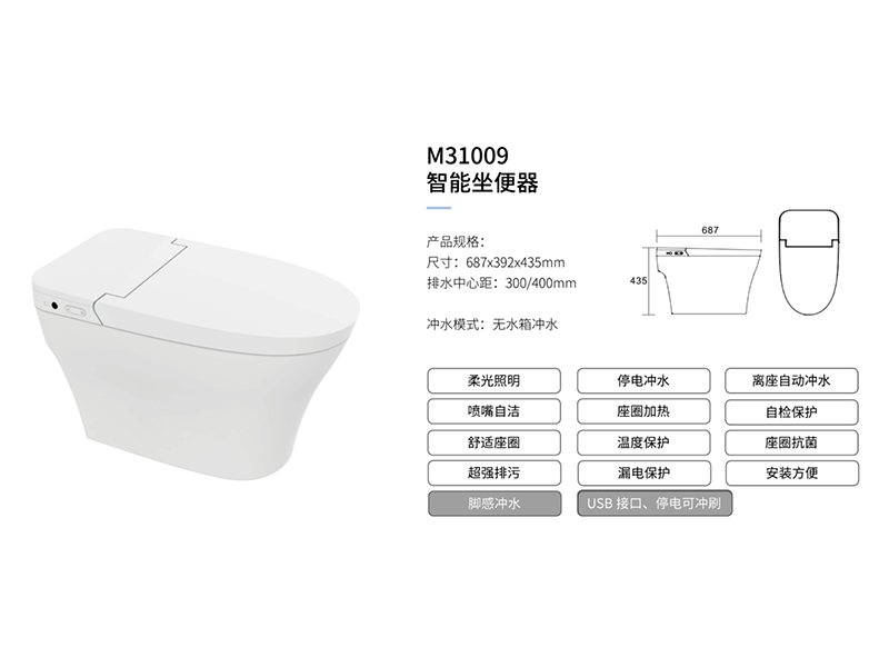 智能(néng)坐(zuò)便器M31009
