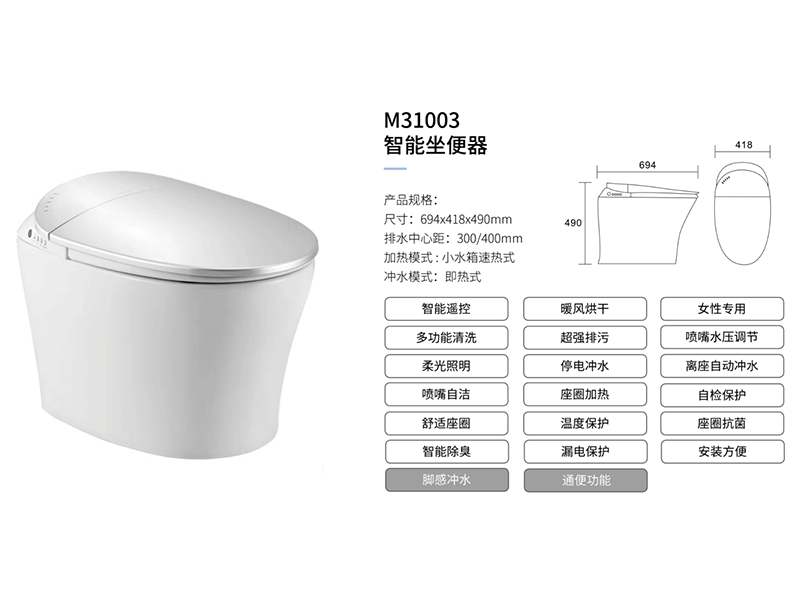 智能(néng)坐(zuò)便器M31003