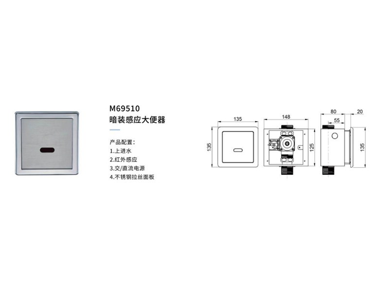 暗裝(zhuāng)感應大便器M69510